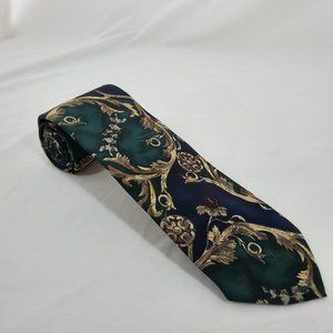 The American Edition Collection Necktie Blue Green Tan Made in U.S.A